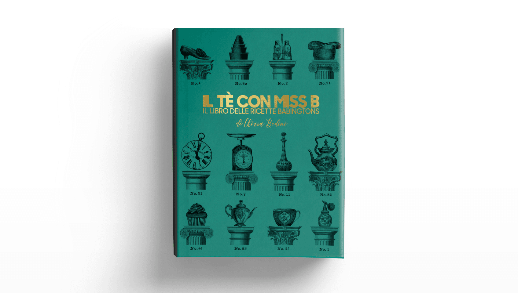 Cover with black illustrations and turquoise cover
