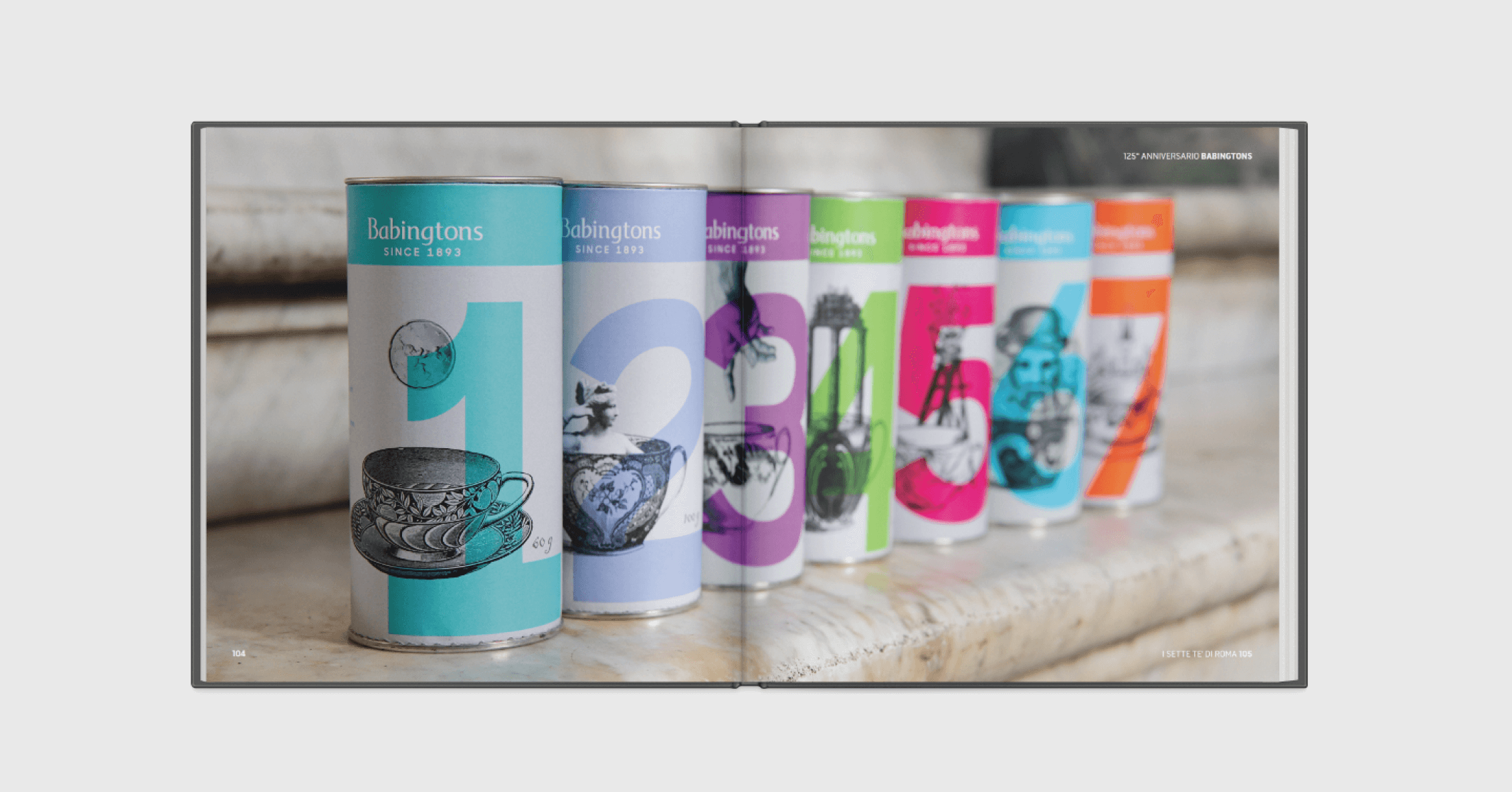 Herbal tea packs on Spanish steps