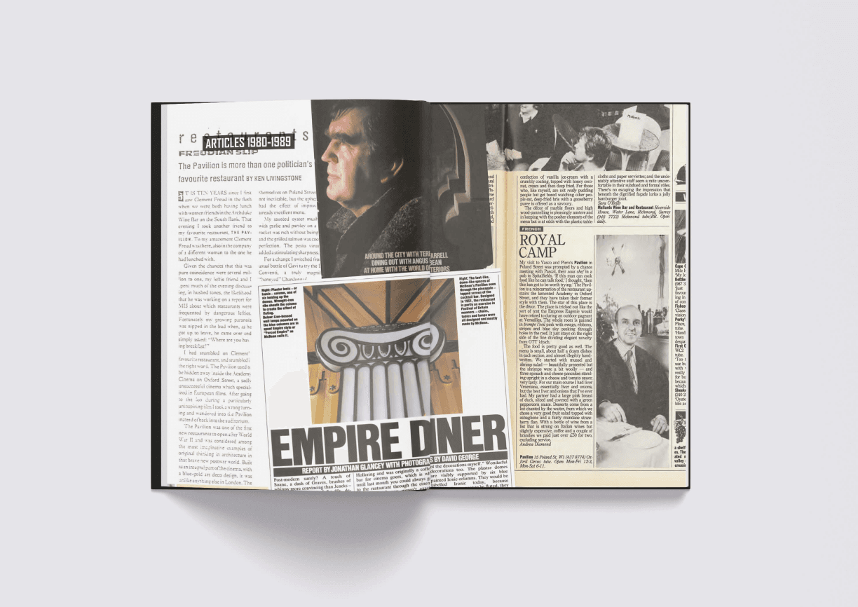 Article and interview pages